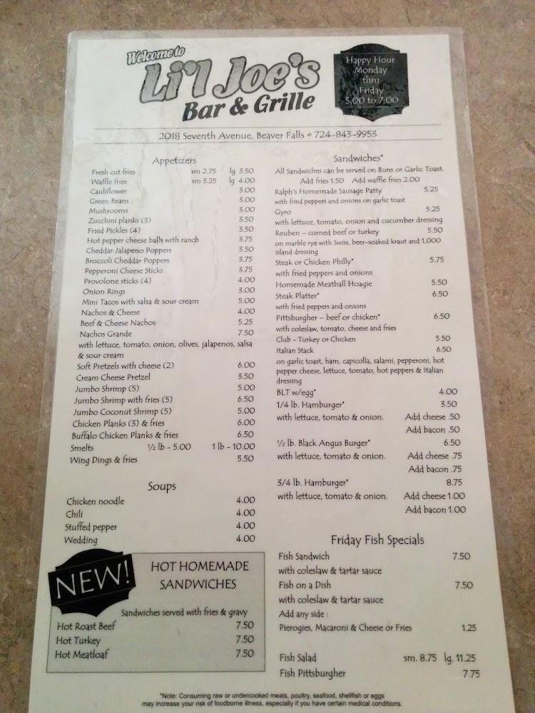 Li'l Joe's Menu image 4